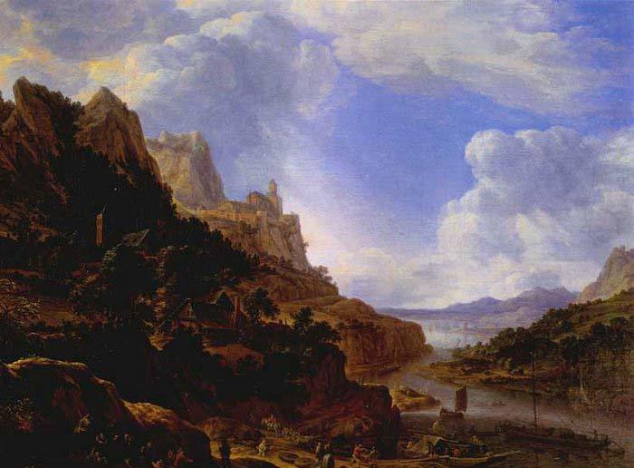 SAFTLEVEN, Cornelis Rhineland Fantasy View